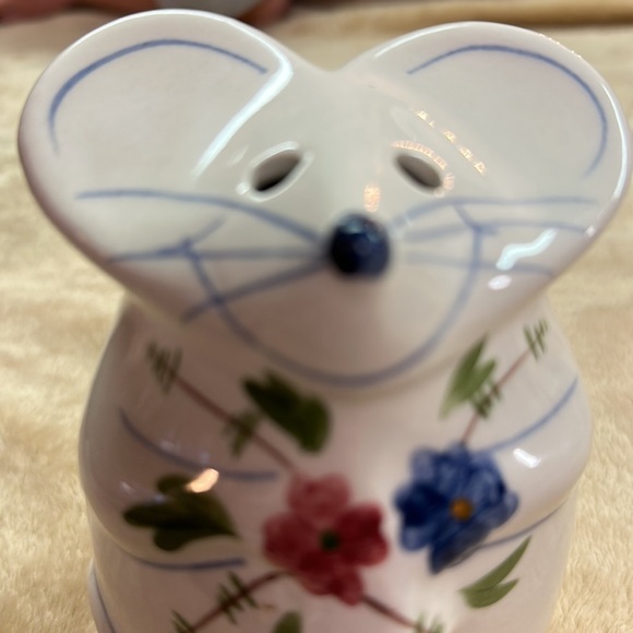 Laura Gates Smiling Mouse Parmesan Grated Cheese Shaker Vintage - Picture 8 of 8